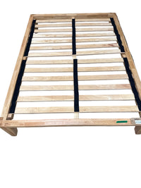 Silk And Snow Wooden Double/Full Bed