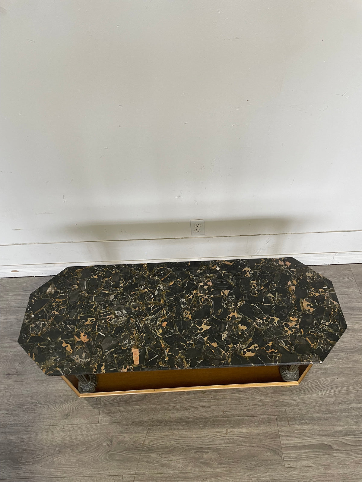 48" Natural Stone Top Coffee Table