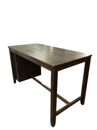 Counter Height Wooden Dining Table With Storage