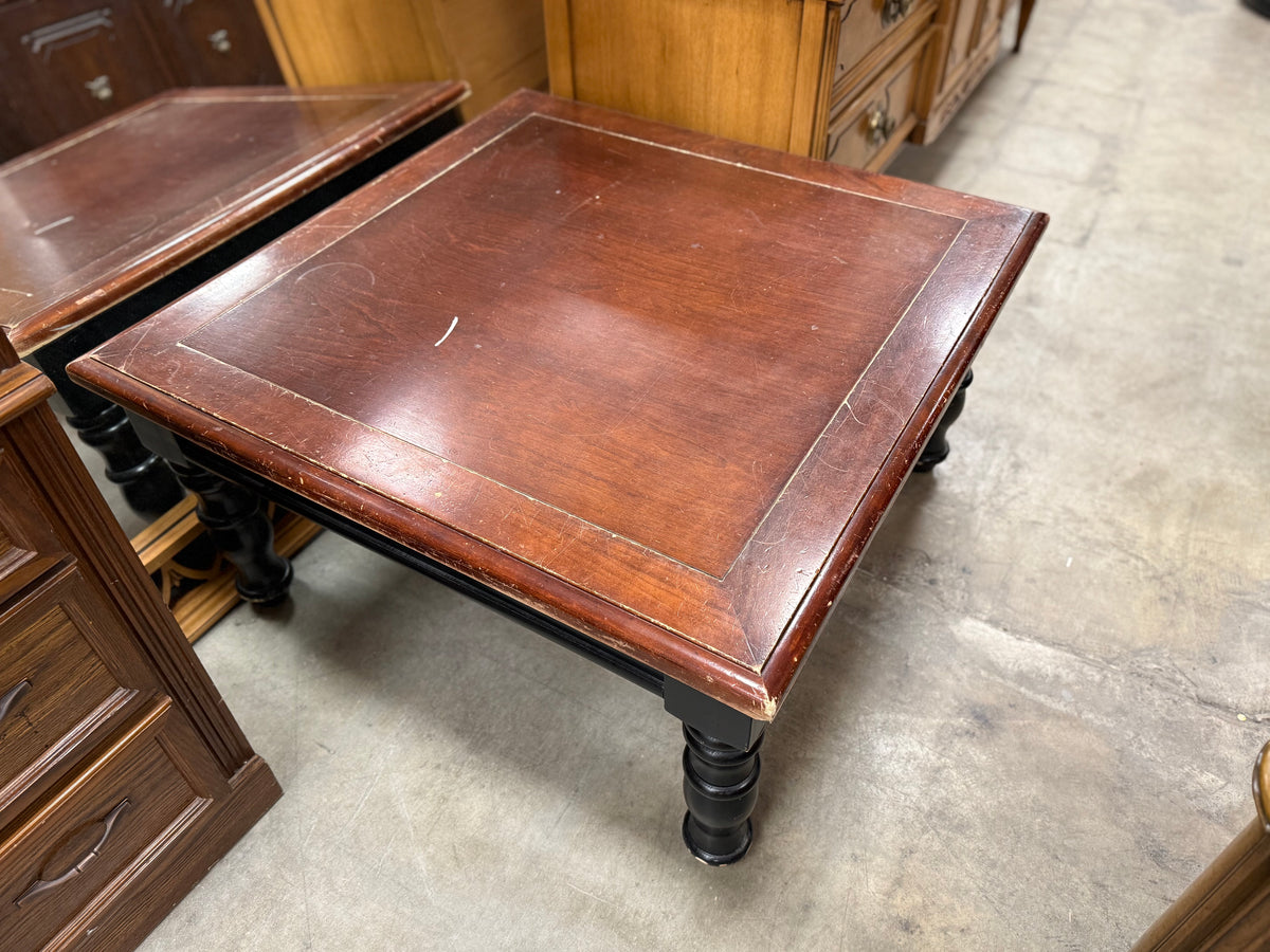 Dark Brown Square Coffee Table