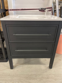 30"W x 19"D Vistara Freestanding Black Bathroom Vanity