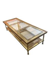 Glasstop 2-Tier Rectangular Coffee Table