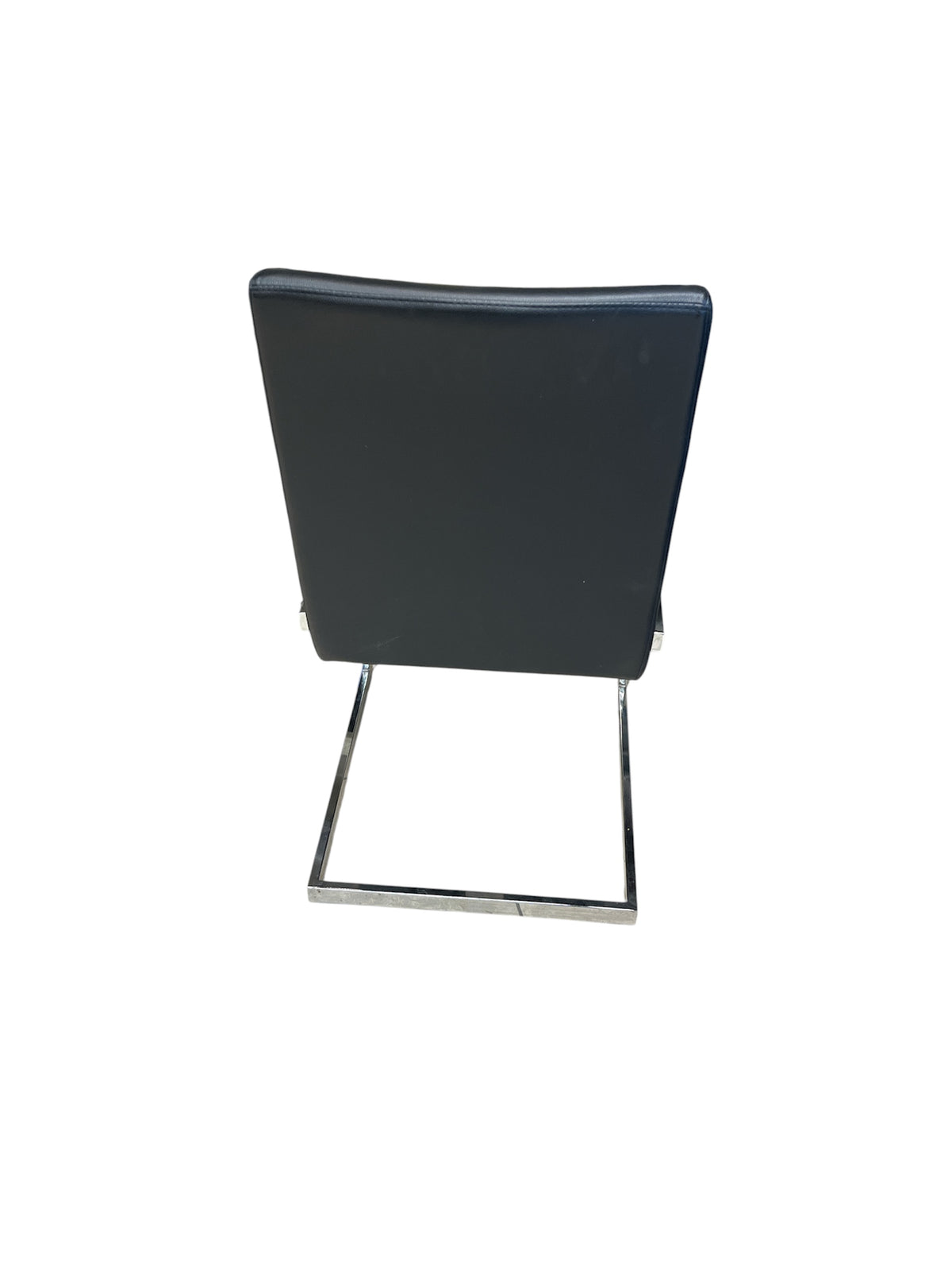 Black Faux Leather Upholstered Chair