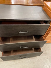 Black Stain 6-Drawer Dresser 64 in W x 18 in D x 32.75 in H