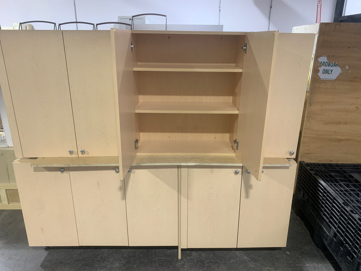 Desert Tan Flat Panel Kitchen Set