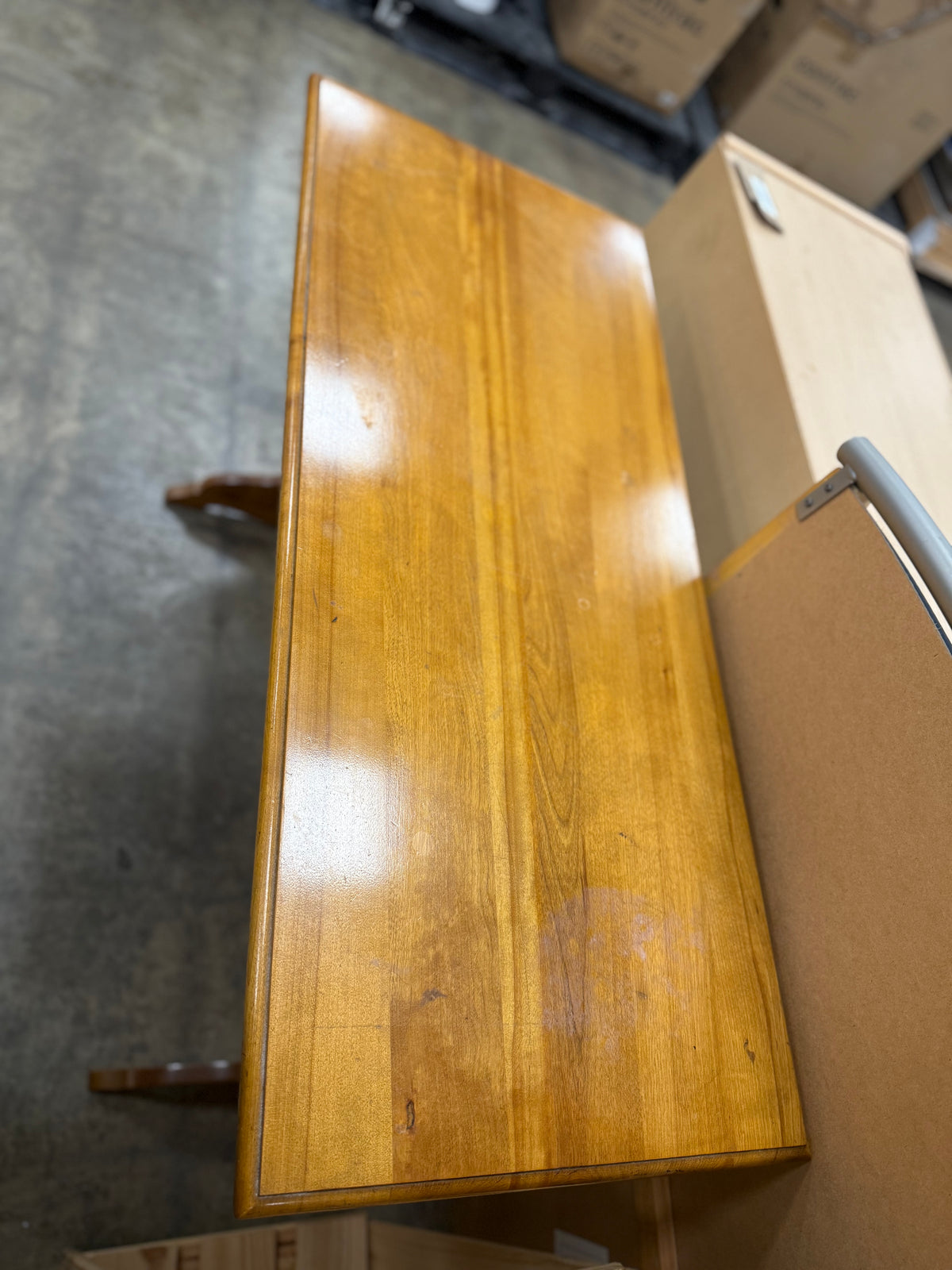 Small Honey Brown Wooden Table