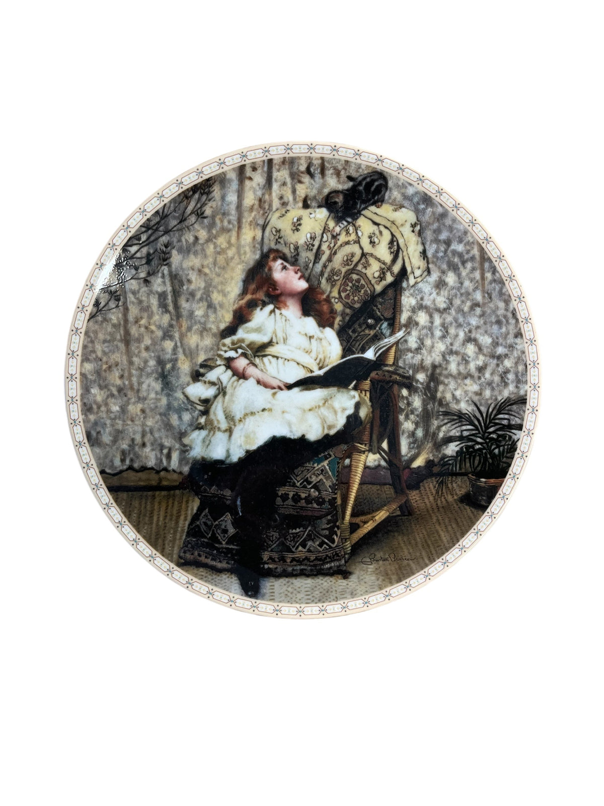 "A Rival Attraction" by Charles Burton Barber Collectors Plate