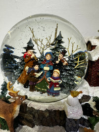 Musical Snow Globe That Plays the Tune "We Wish You a Merry Christmas”