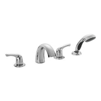 Eva 4-Piece Roman Tub - Faucet and Shower Head