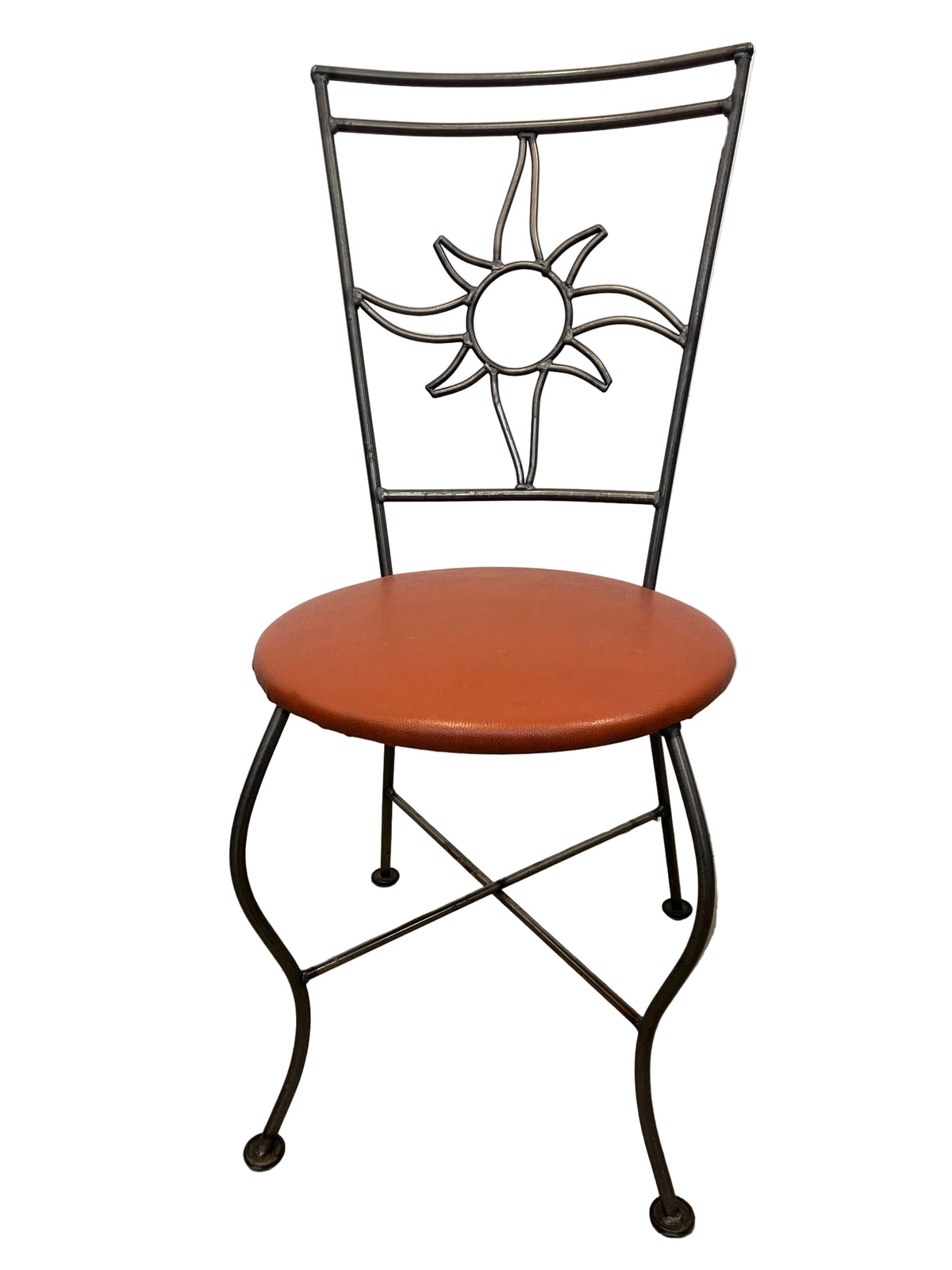 4-Piece Decorative Metal Chair With Dark Wire Frame Backrest