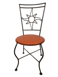 4-Piece Decorative Metal Chair With Dark Wire Frame Backrest