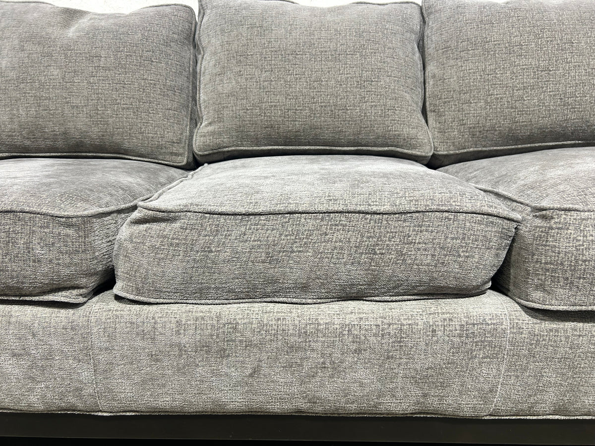 Barrymore Grey Velvet Sofa