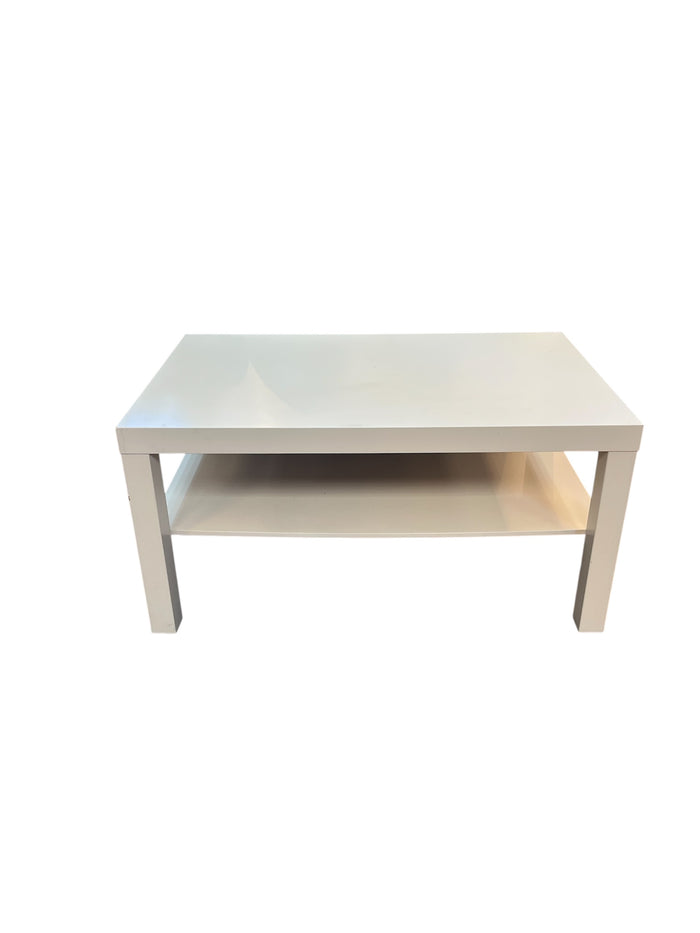 White Two Tiered Coffee Table