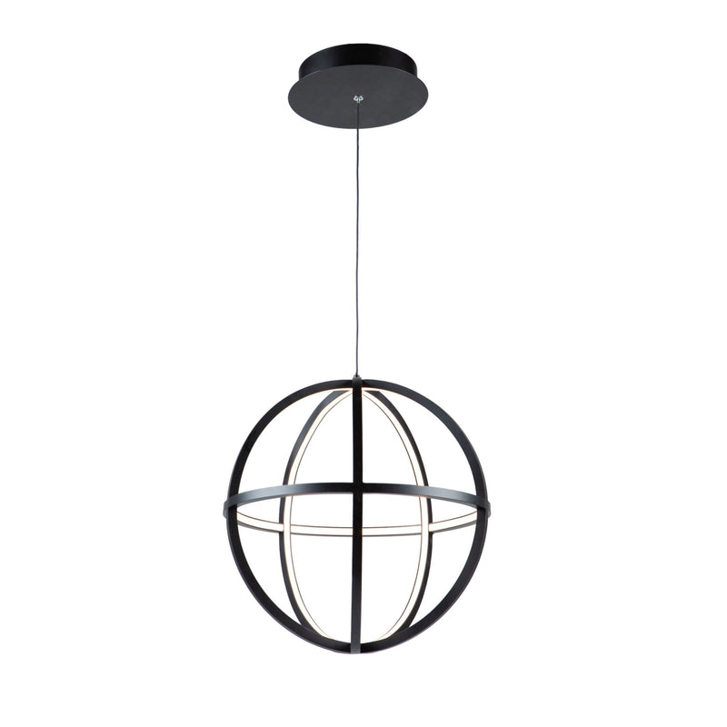 Celestial 35W 14-inch LED Orb Chandelier AC6661BK