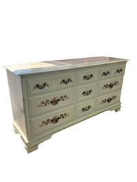 9 Drawer French Provincial Style White Dresser