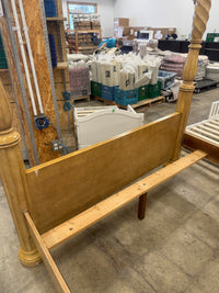 Light Honey Brown Somerset Square King Bed Frame