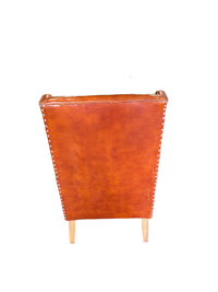 Orange Leather Armchair