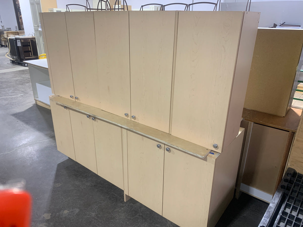 Desert Tan Flat Panel Kitchen Set