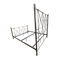 Nefertiti Metal Queen Bed Frame (The Bombay Furniture)