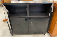 Modern Two-Level Storage Unit in Black