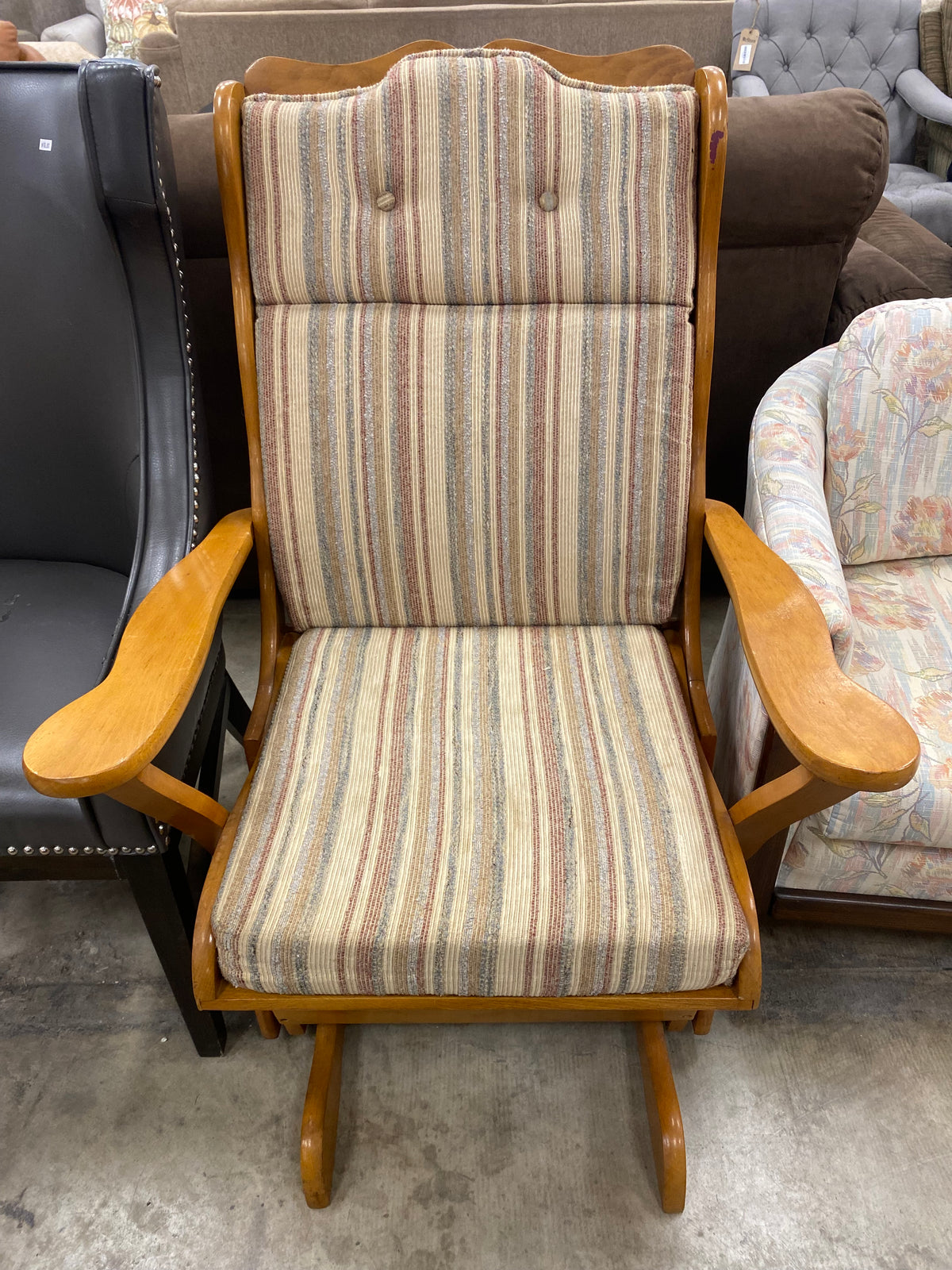 Wood Rocking Chair With Cushions