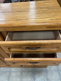 Solid Oak Bedroom Armoire Dresser