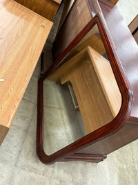 Mahogany Brown Dresser w/ Mirror