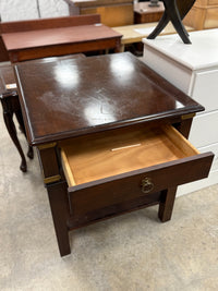 Dark Chocolate Brown Side Table