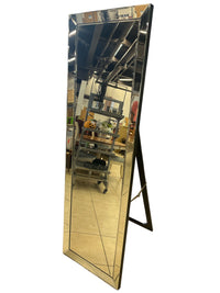 Modern Full-Length Beveled Mirror w/ Freestanding Stand