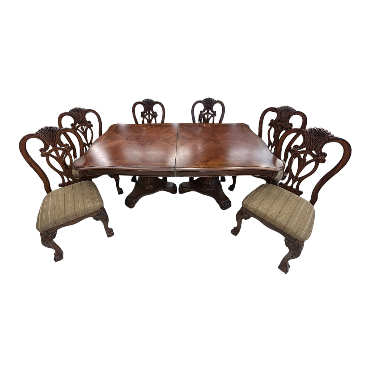 Flavia Extendable Dining Set with 6 chairs