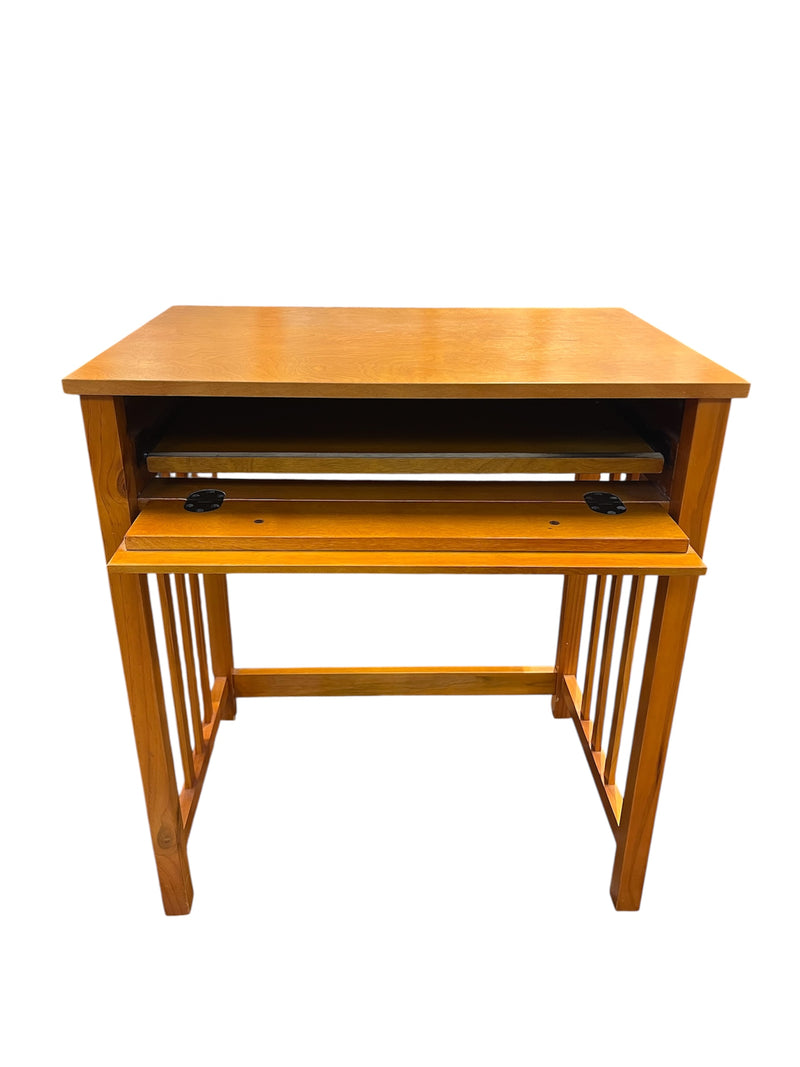 Compact Desk With Pull Out Tray