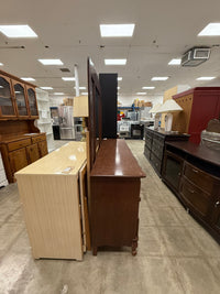 Mahogany 7 Drawer Lowboy Dresser with a Mirror