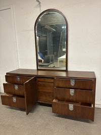 Faux Rosewood 9 Drawer Chest