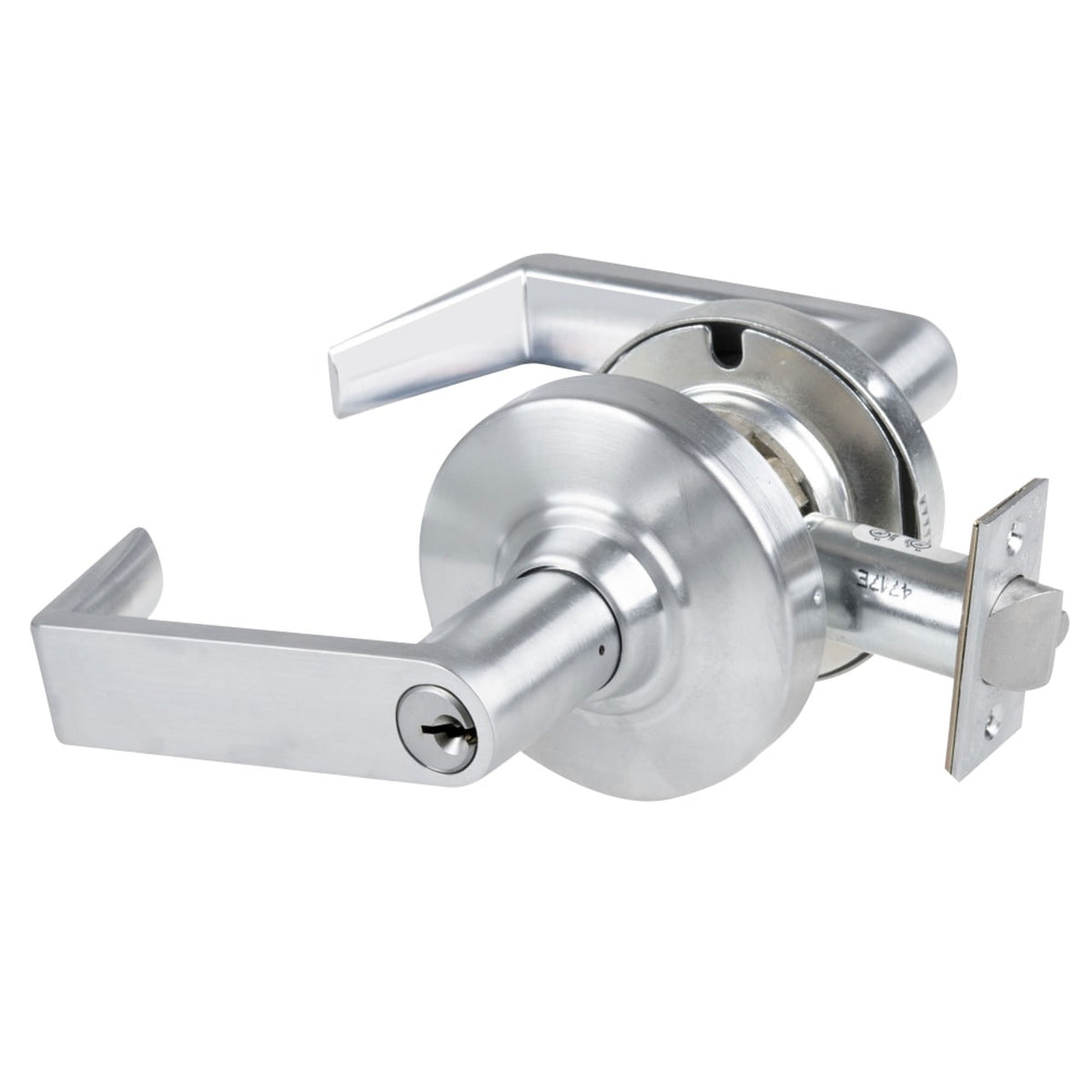 Schlage ND53PD RHO Grade 1 Entrance Lock Rhodes Lever finished in Satin Chrome