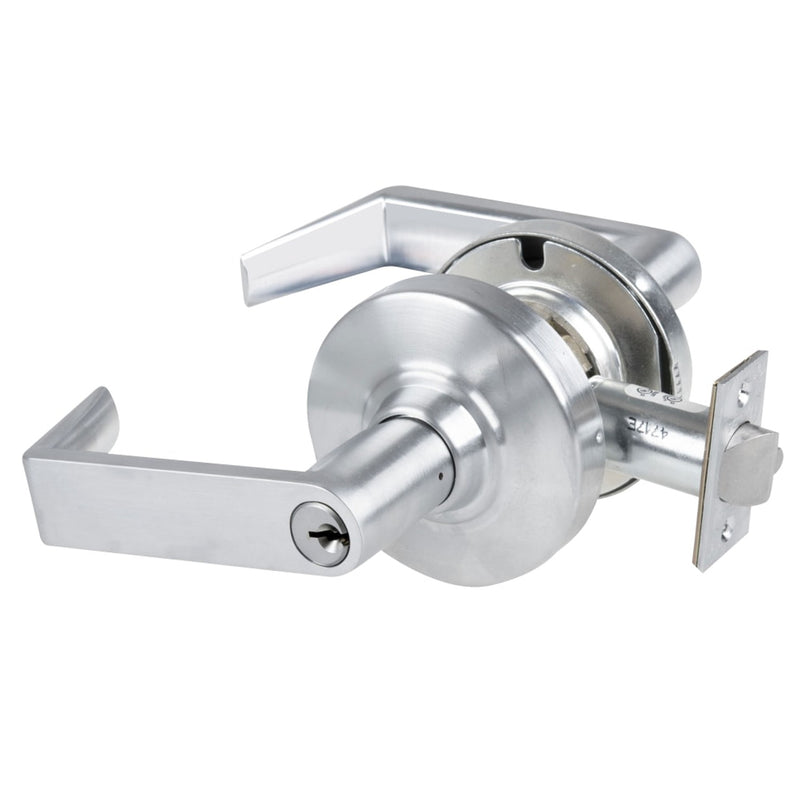 Schlage ND53PD RHO Grade 1 Entrance Lock Rhodes Lever finished in Satin Chrome