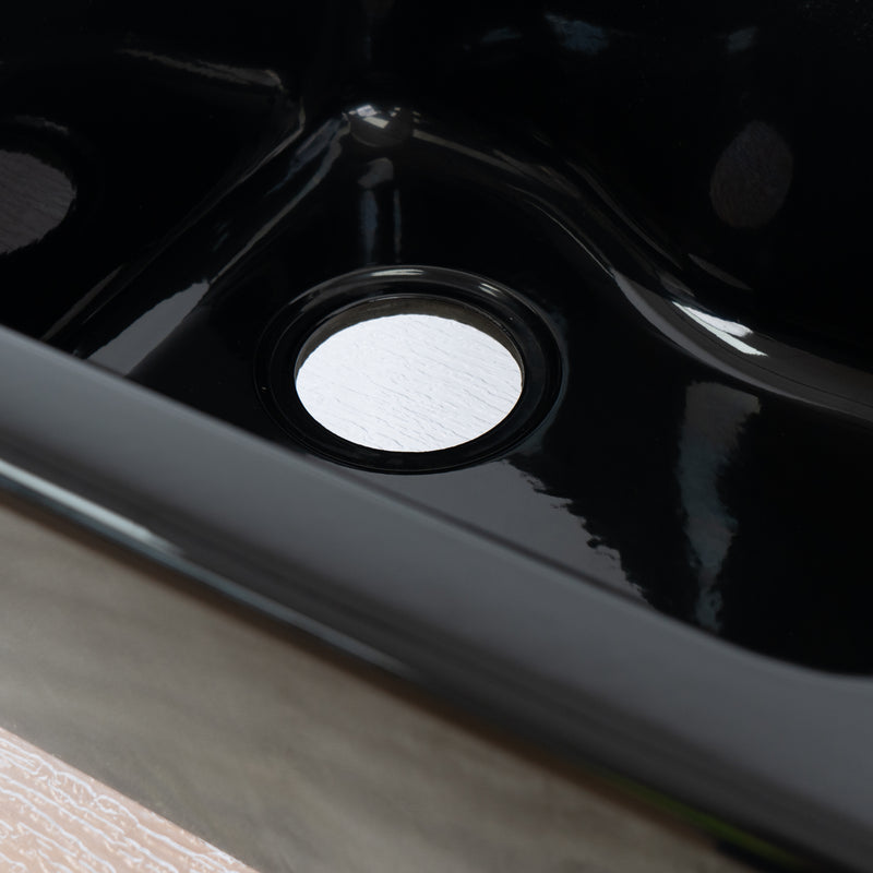 18" x 18" Silhouette Bar Sink - Gloss Black