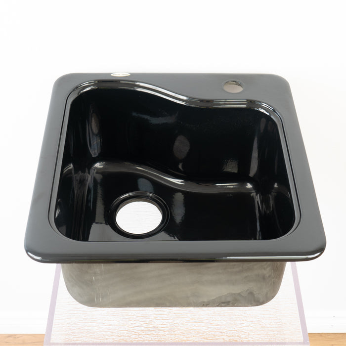 18" x 18" Silhouette Bar Sink - Gloss Black