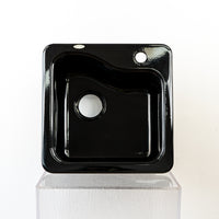 18" x 18" Silhouette Bar Sink - Gloss Black