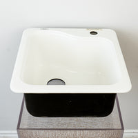 18" x 18" Silhouette Bar Sink - Gloss White