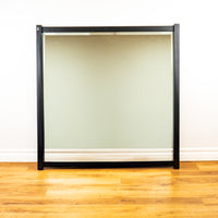 40-inch Square Mirror in Black Wooden Frame