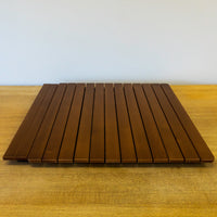 Teak Grate wood Shower Mat-30" x 30"