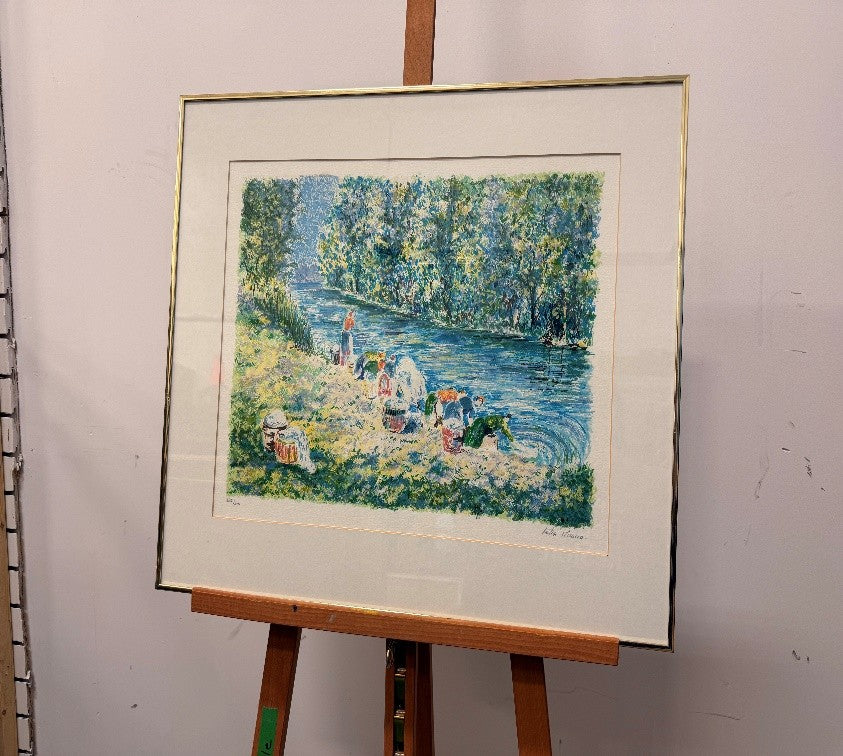 Artwork - Lelia Pissarro - Washing at the Stream