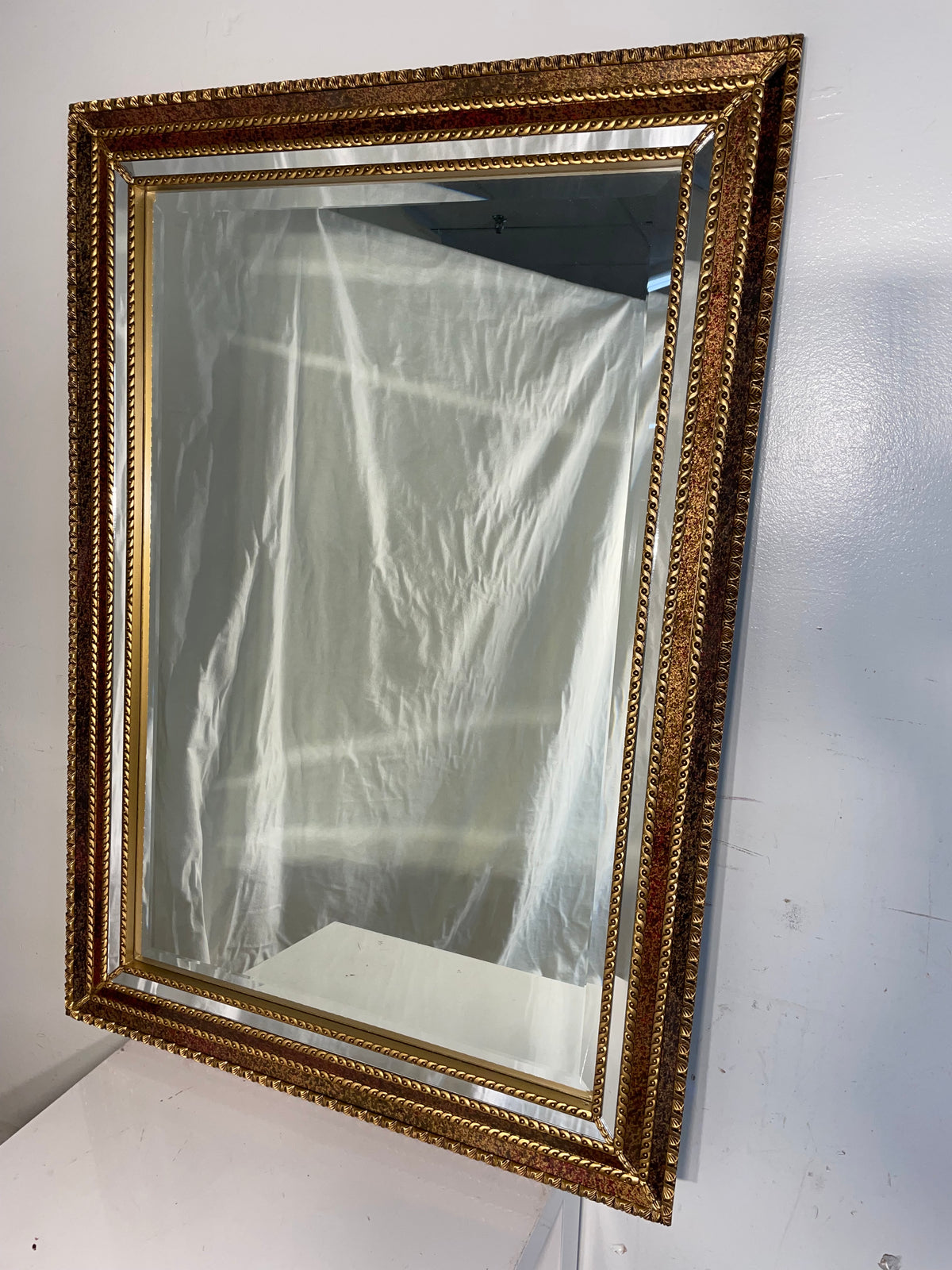 Gold-Toned Carved Framed Mirror