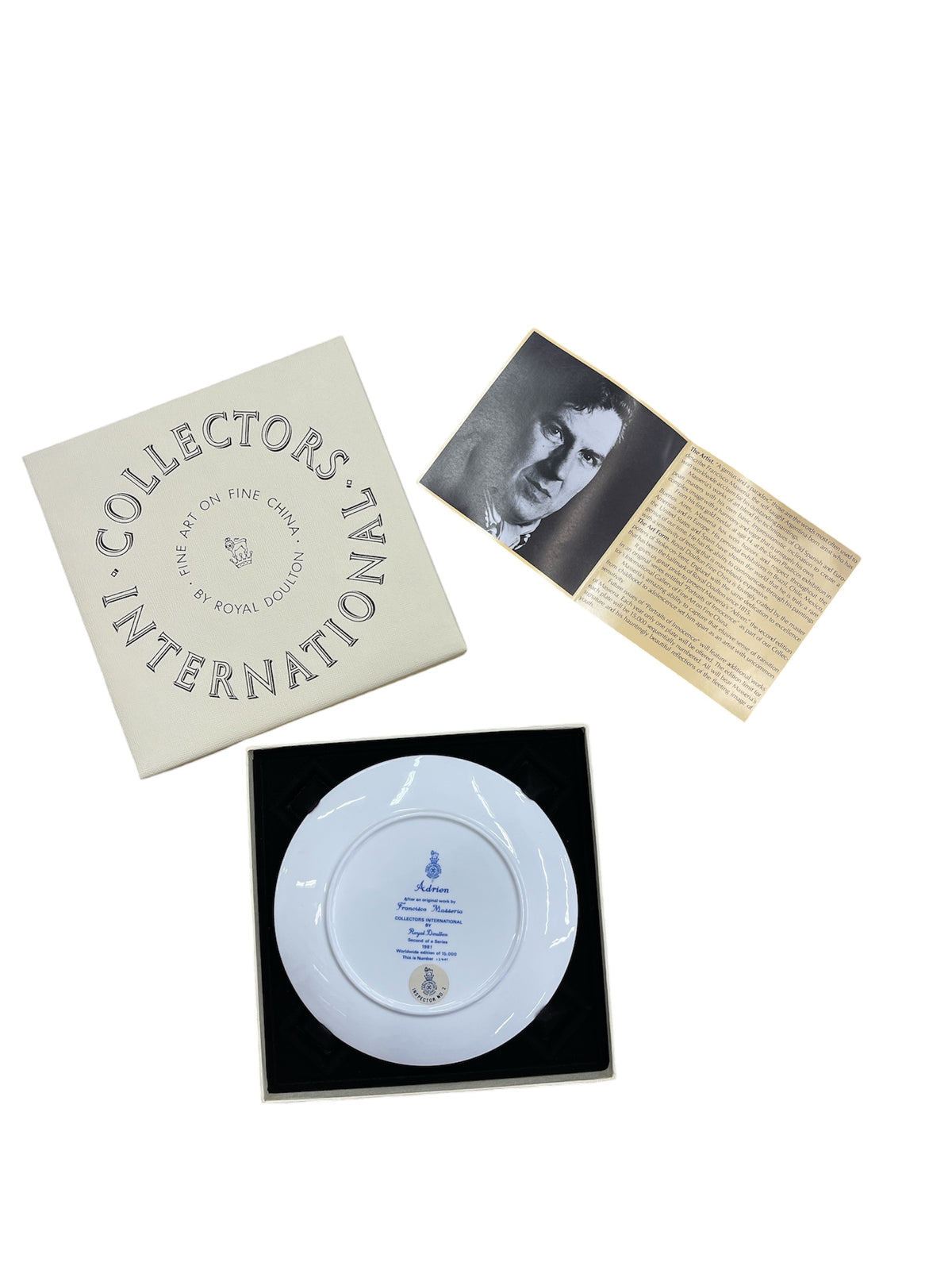 Royal Doulton "Adrien" Collectors Plate by Francisco Masseria