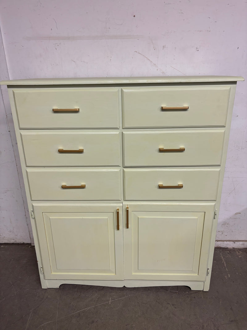 48”W Cream Lime Dresser/Cabinet