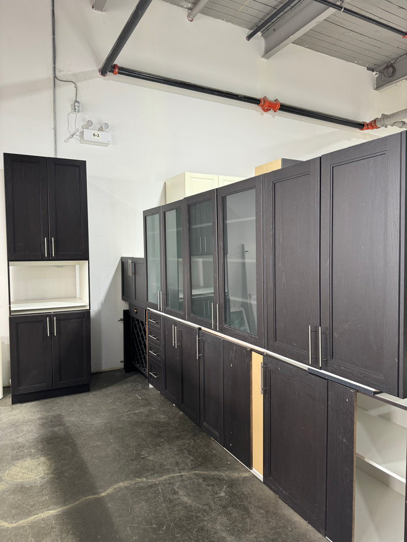 Black Kitchen Cabinet Set