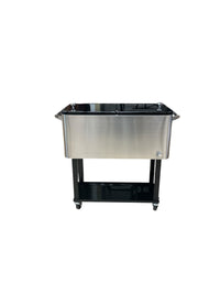 Outsunny Rolling Portable Beverage Cooler Bin