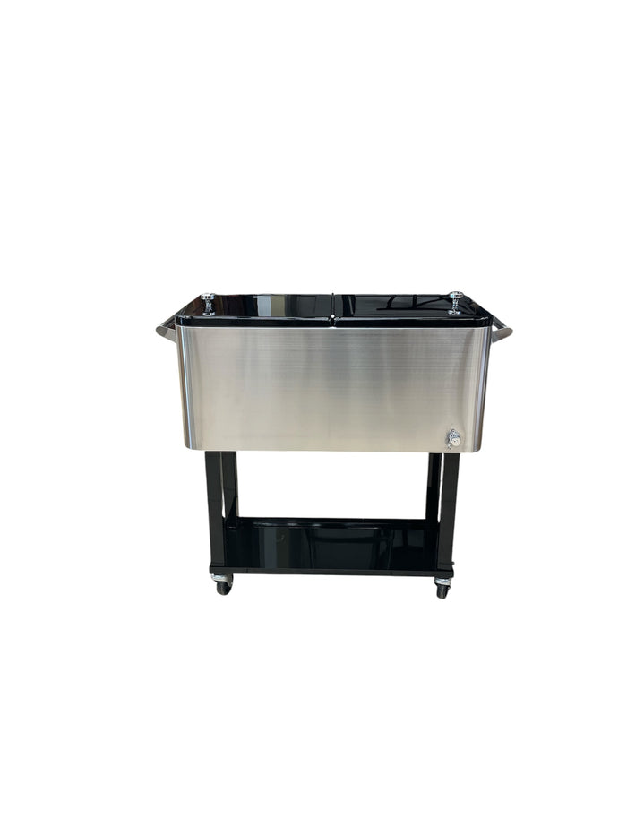 Outsunny Rolling Portable Beverage Cooler Bin