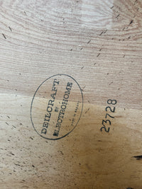 Deilcraft Wooden End Table with Glass Insert