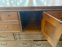 Mahogany Brown 9 Drawer Dresser